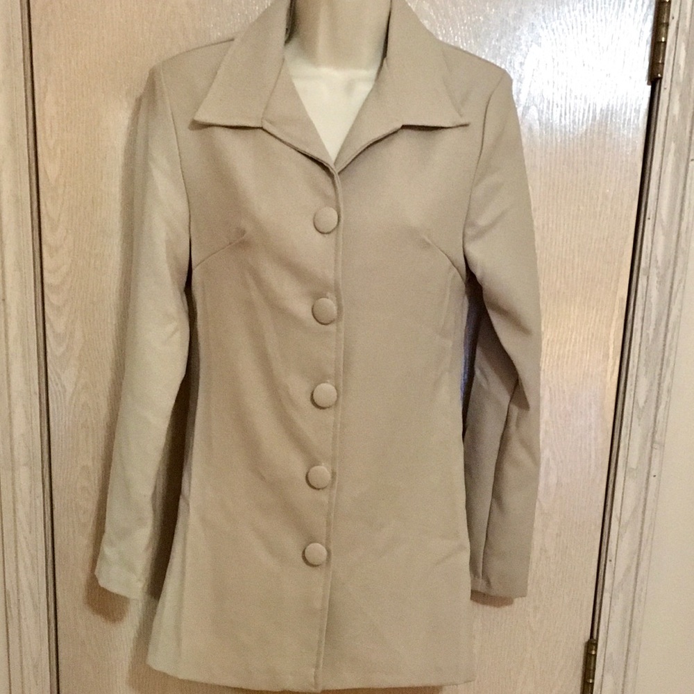 ❌DONATED❌G.D.S. Goddess Taupe Long Blazer/Jacket - 7